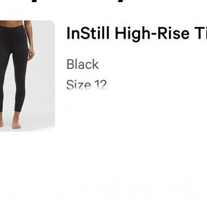 InStill High-Rise Right Black Leggings 25”